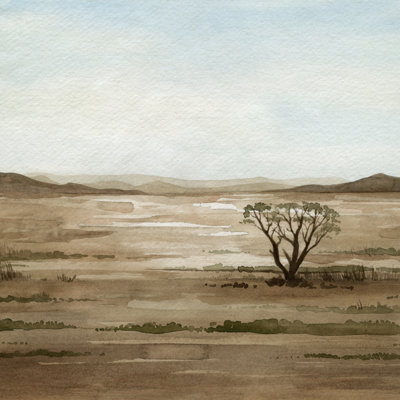 «Clear Savannah II» par Grace Popp - peinture sur toile tendue