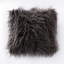 Jelymark Decorative Fluffy Throw Pillows for Room Sofa Bed, Fuzzy Body  Pillow, Luxury Soft Faux Fur Round Long Couch Pillows for Reading Sleeping