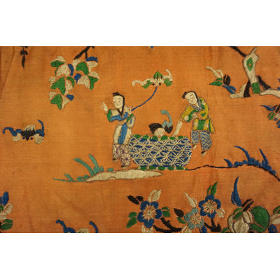Antique Chinese - Textile Small Scatter Size Wool Rug