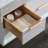 48" Wall-Mounted Single Sink Bathroom Vanity With White Stone Countertop, LED Light & Soft-Close Drawers, Modern Design-391978684
