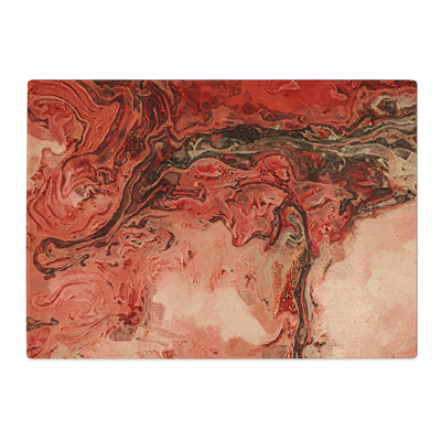 Glass Lets Walk Away in Abstract Chopping Board