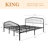 Fordingbridge Black Metal Platform Bed with Vintage-Style Headboard and Footboard-1826802210-1863671074