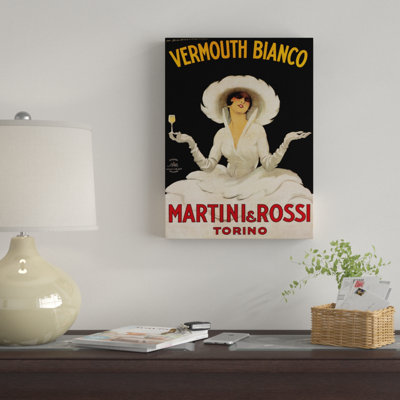 Vermouth Bianco Martini Rossi by Marcello Dudovich - Advertisements on Canvas
