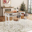 Ensemble de table de bar 5 pièces Lysle avec tablette en métal, ensemble de salle à manger, table à hauteur de comptoir et 4 tabourets de bar Lysle-1151581810-1171740271-1146240954