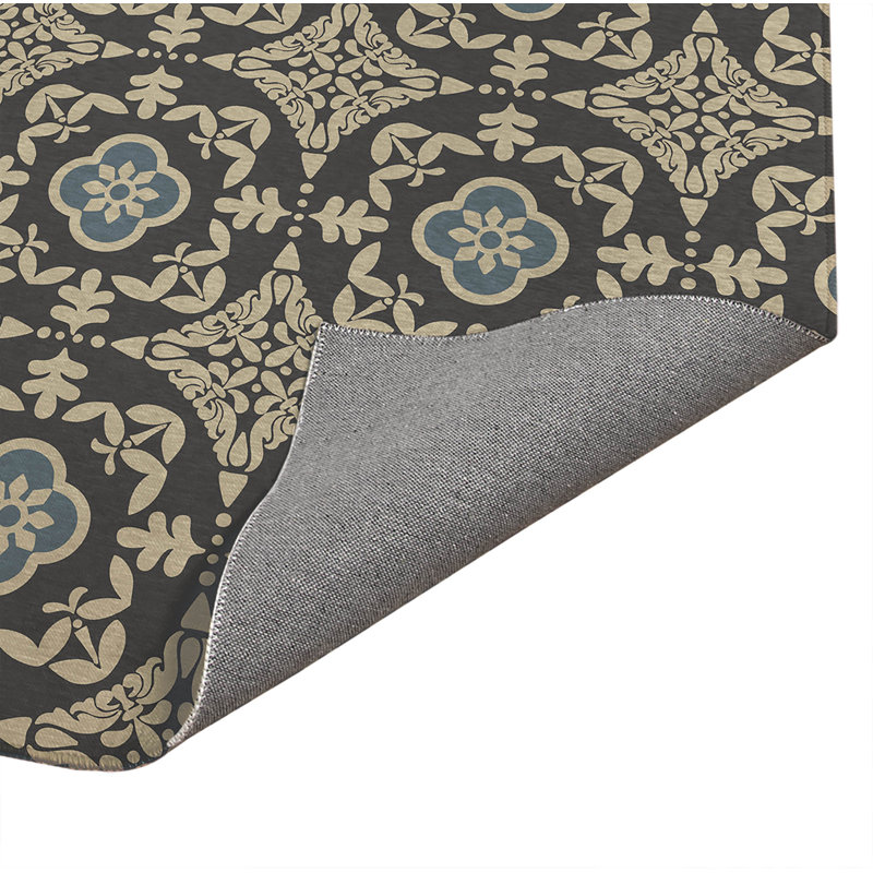 Tapis de bureau léger antidérapant à profil bas Sully, H 0,1 po x l 84 po x P 60 po, Gris anthracite