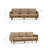 Anabel 81" Modern Genuine Leather Sofa
