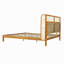 Cadre de lit plateforme en bois d'hévéa de qualité supérieure, cadre avec tête de lit incluse, lit Mid Century Modern-1657210107-1657210108