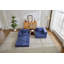 Canapé-lit convertible au sol, canapé modulaire modulaire à structure fixe, causeuse en tissu chenille sans assemblage pour le salon et la chambre à coucher-1976398211