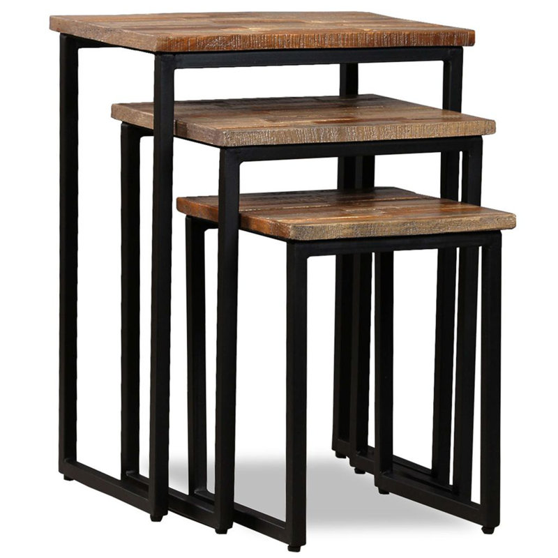 Gurney Slade Solid Wood Top Nesting Tables