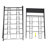 10-Tier Metal Free Standing Magazine Rack