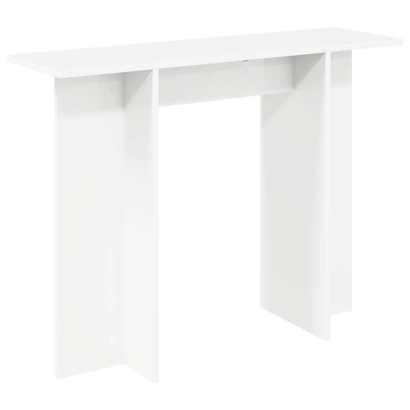 100 cm W Console Table, White, White, White