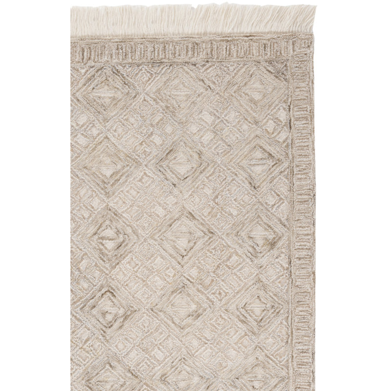 Tapis ivoire / sauge Hilley 803, Rectangle 3 pi x 5 pi