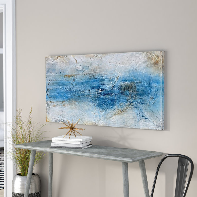 «Beneath Me», impression, H 32 po x l 56 po x P 1 po, Cadre blanc