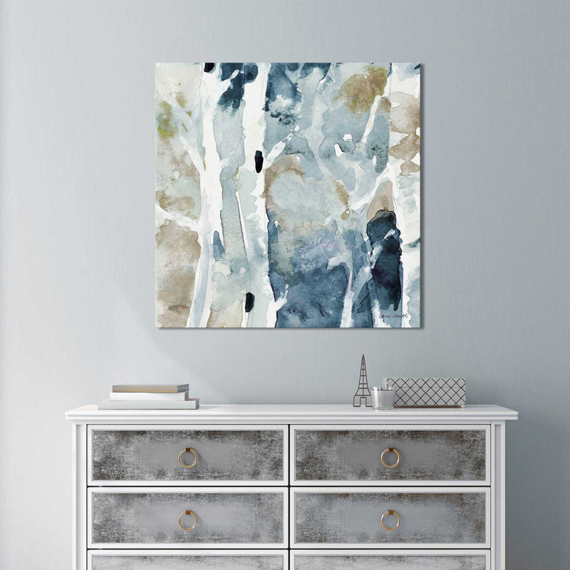 Blue Upon The Hill Square I by Lanie Loreth - Print on Canvas, 18" H x 18" W x 1" D, Wrapped Canvas