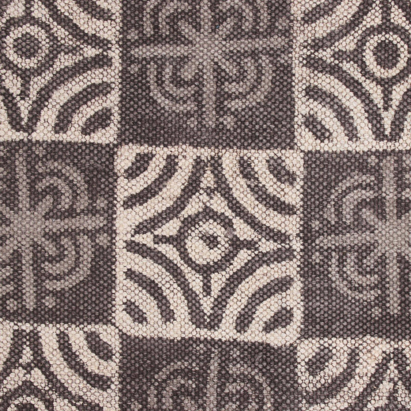 Tapis bronze en coton kilim fait main géométrique Pietro