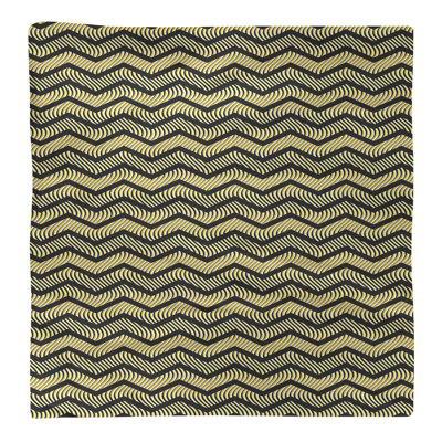 Serviette en coton à chevrons ondulés Stephenie