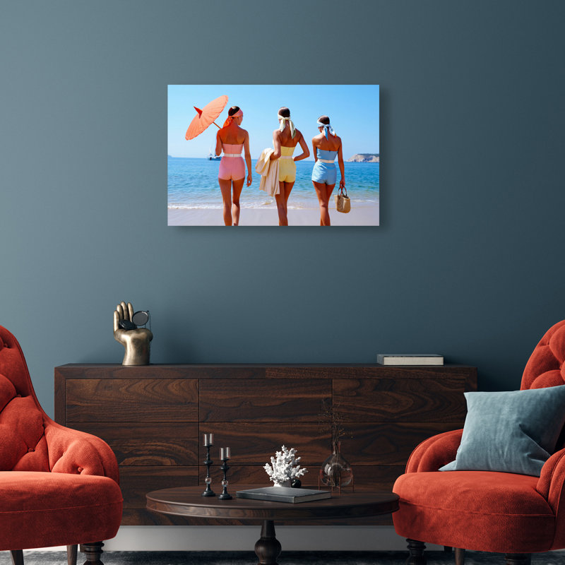 Vogue Trio II Canvas Fashion Print by Oliver Gal, Black Frame, 15 x 10, 36"H x 24"W, Gallery Wrapped