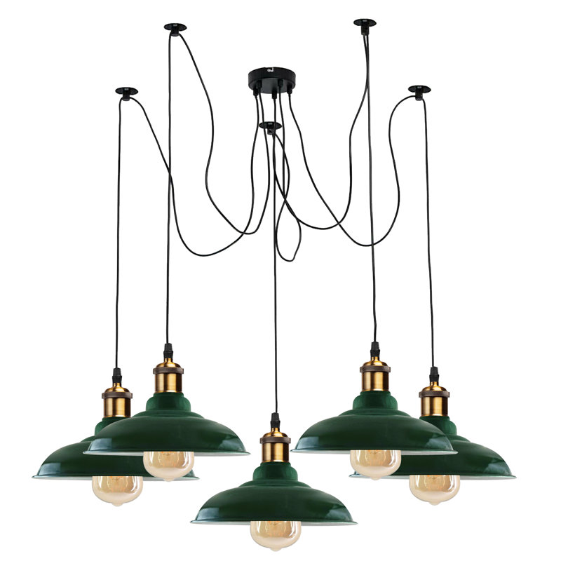 London 5 - Light Pendant, Green
