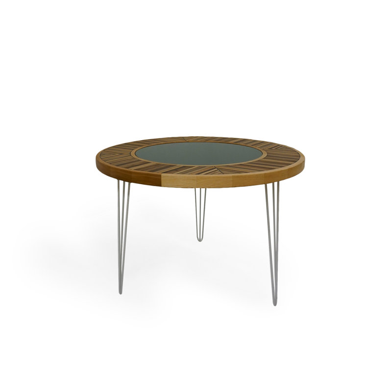 Table ronde en verre ou miroir