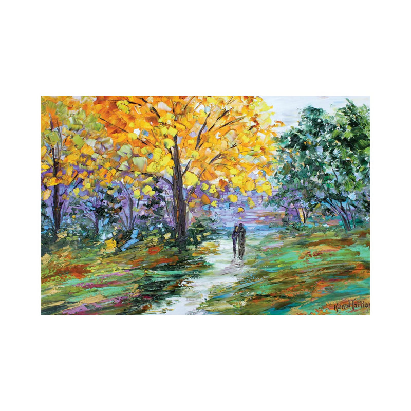 Autumn Romance by Karen Tarlton - Wrapped Canvas Painting, 20.32 cm H x 30.48 cm W