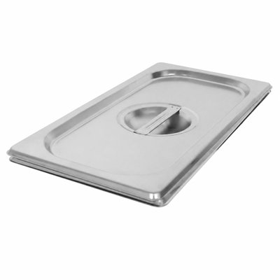 Argon Tableware Stainless Steel Gastronorm Container with Lid - 1/3 20mm - 650ml
