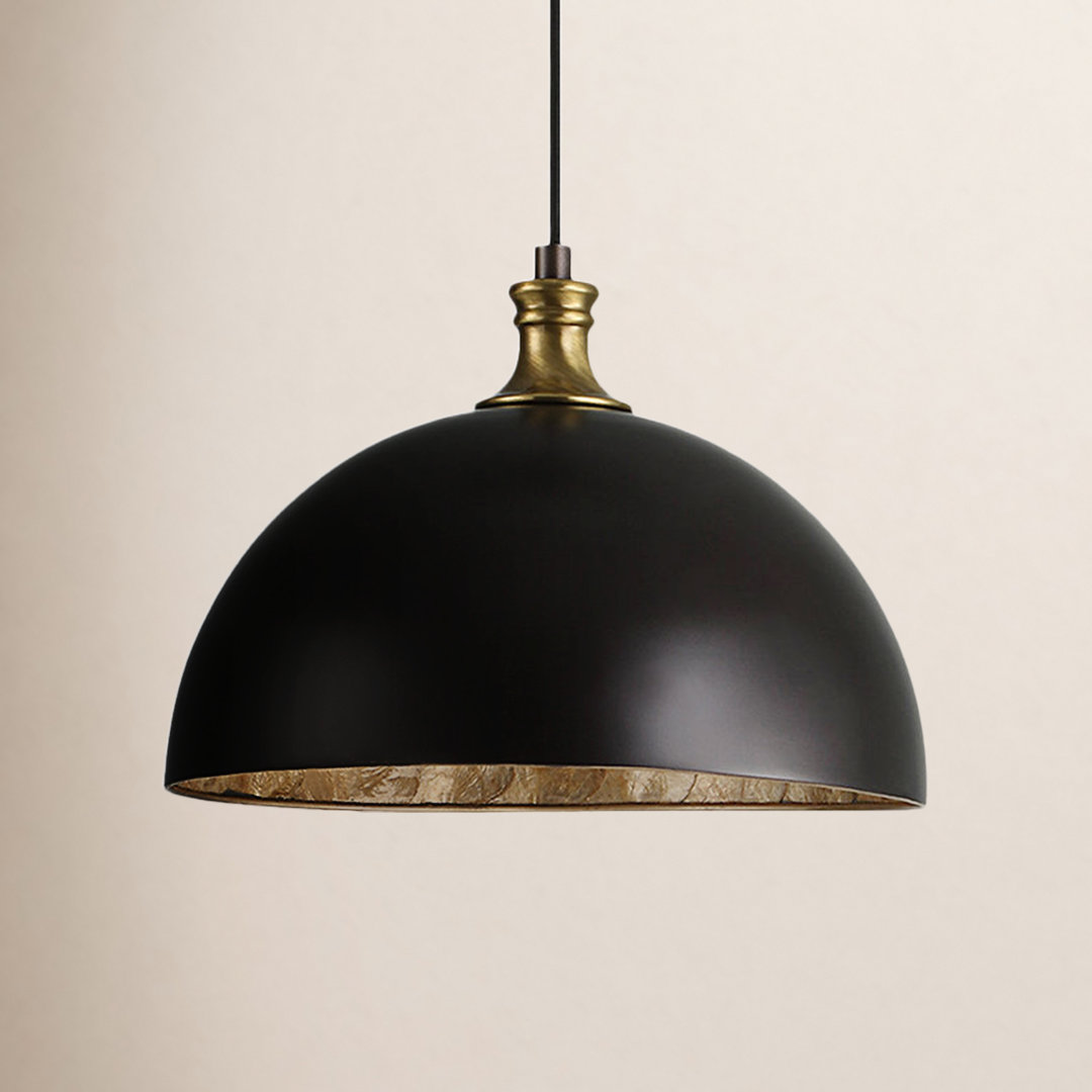 Asherman 1 - Light Pacific Bronze/Antique Brass Dome Pendant Birch Lane™