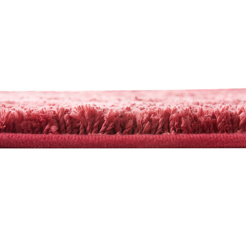 Clara Clark Ultra Soft Non-Slip 2 Piece Shaggy Chevron Bath Rug Set, Red