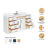 Thornaby 66'' Solid Wood Single Bathroom Vanity with 1.5'' Carrara Quartz Top-1257290968-1215536296