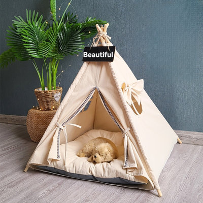 Gendrutis Cotton Tent Pet Bed