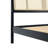 Blomquist Solid Wood Platform Bed with Rattan Inset Headboard-91924902-91949587