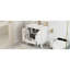 Meuble-lavabo de 30 po avec lavabo, deux portes avec tablette, charnières de porte à fermeture en douceur, style rétro-969008470