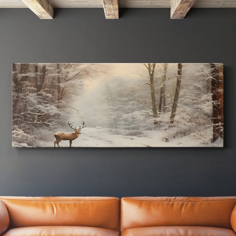 Série paysage - CMXCI - Toile tendue avec châssis - Prêt à accrocher, H 12 po x l 30 po