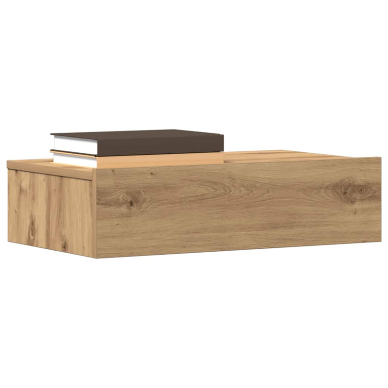 Bedside Cabinet 60X35 Cm Engineered Wood, Artisan oak