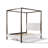 Boucle Upholstered Canopy  Bed-387289887