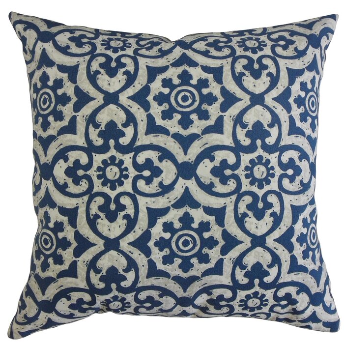 Charlton Home® Rothsay Damask Polyester Throw Pillow | Wayfair