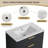 Mulhouse 30.03 " W Freestanding Standard Free Standing 1 Single Vanity Bathroom Vanity With Ceramic Top