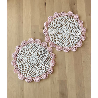 Farlee Round Handmade Crochet Cotton Table Accessory