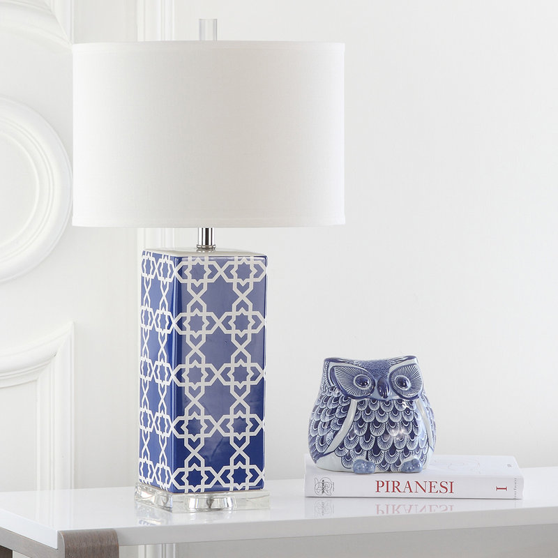 Casale Ceramic Table Lamp, Navy