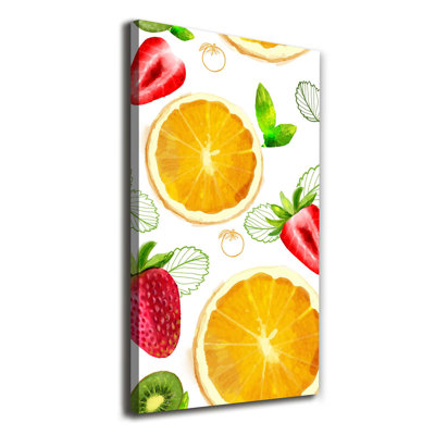 Fruits - Wrapped Canvas Print