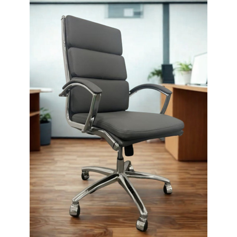 Chaise de bureau Liberty Mid-Century Liberty, 27", Gris