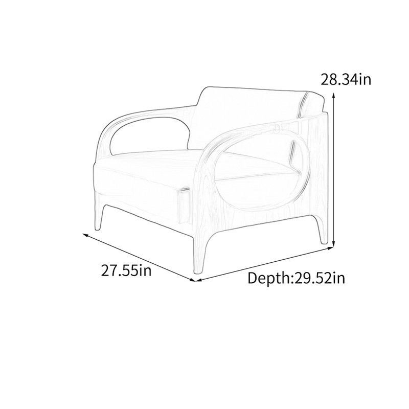 Chaise de loisir minimaliste en similicuir
