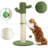 Gillman 33.5" Cat Scratching Post with Toy Ball and Natural Sisal Rope Cactus-1741241109