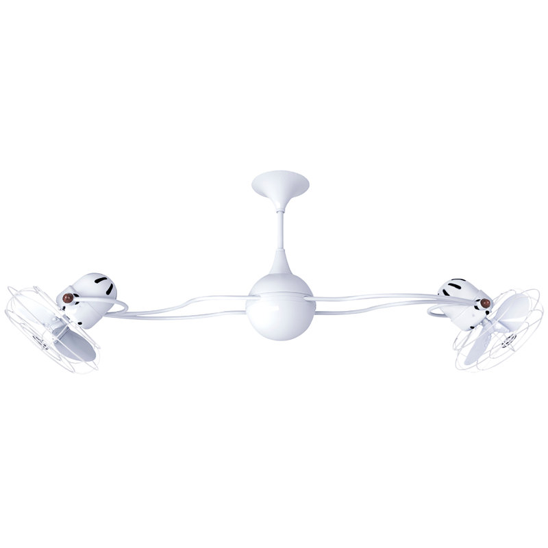 Italo Ventania Downrod Ceiling Fan, White