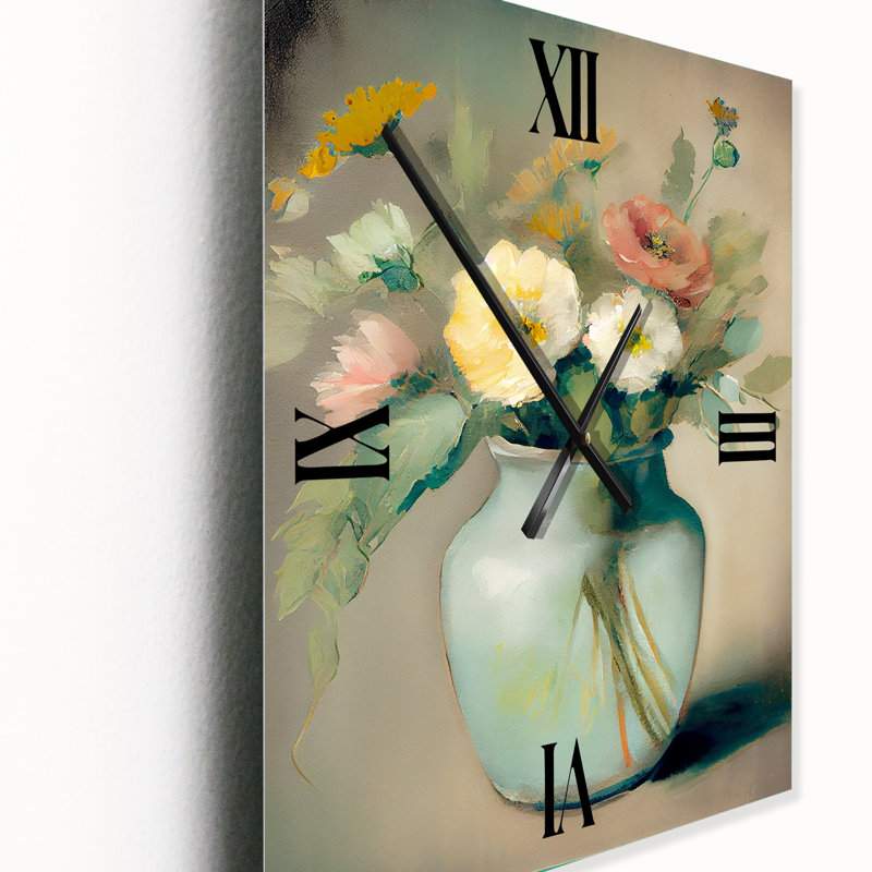 Hideto I - Horloge murale florale, Grand