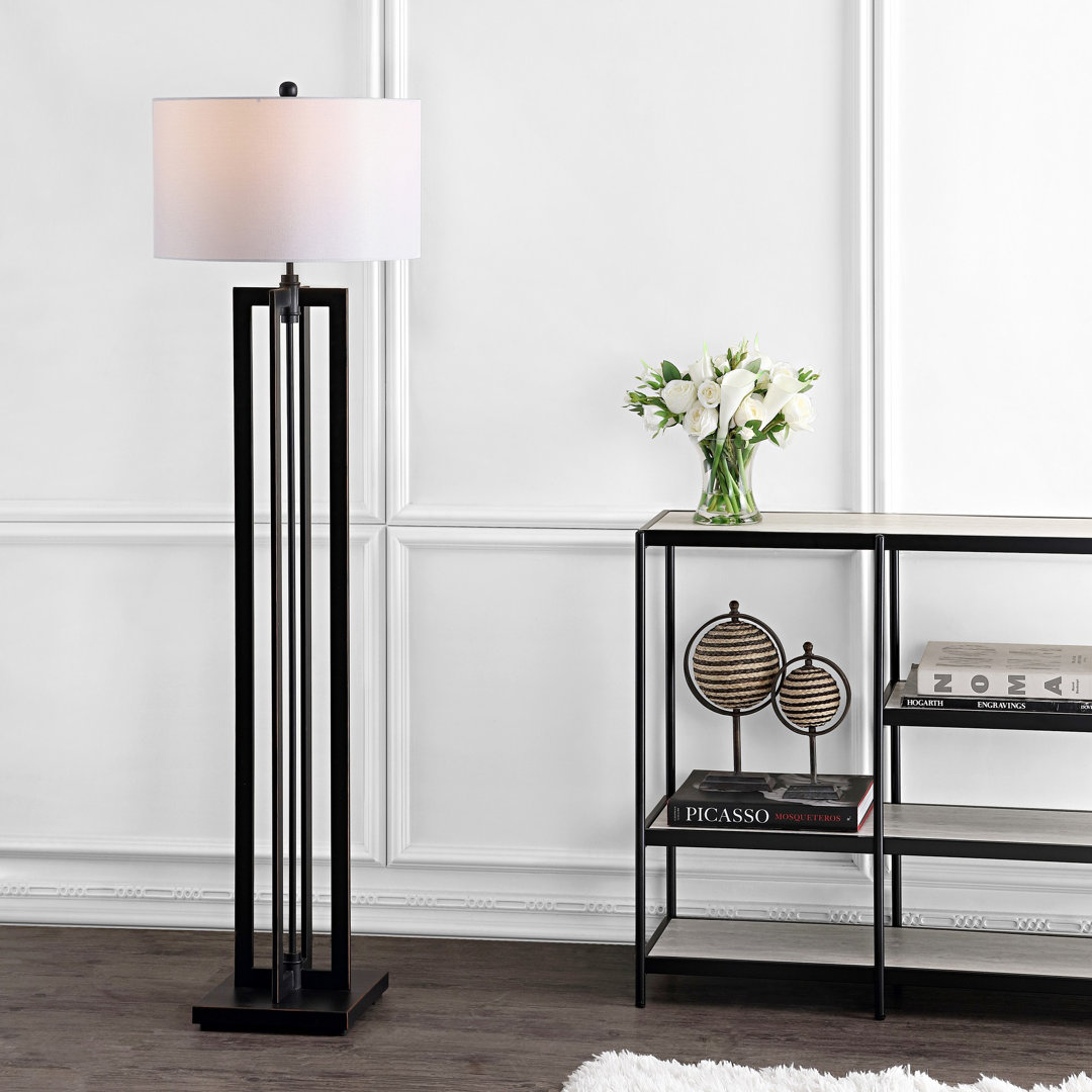 Phyllida 59'' Black Traditional Floor Lamp Winston Porter