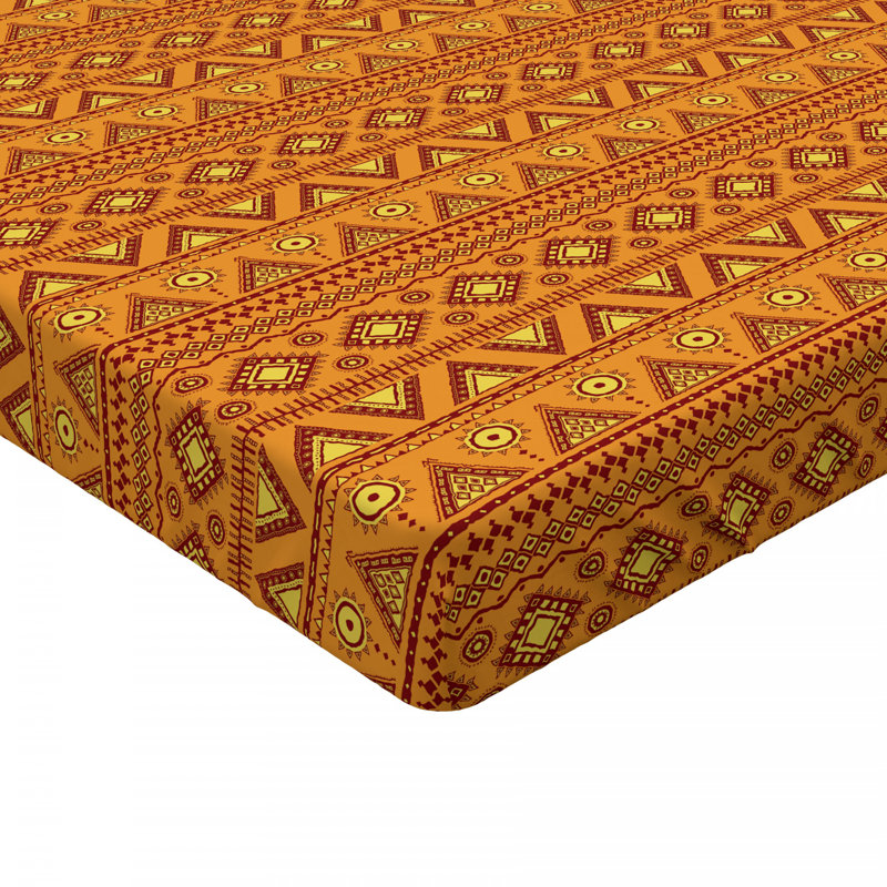 Microfiber Geometric Fitted Sheet, Full Fitted Sheet