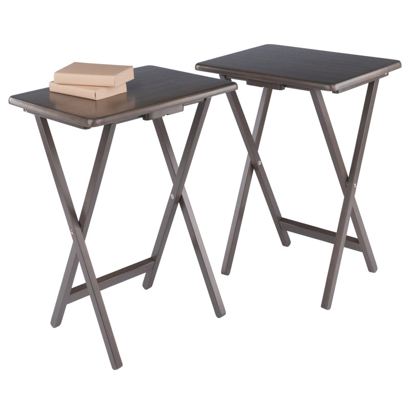 Alex 2-pc Snack Table Set, Gray
