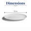 Assiette à hamburger ovale en porcelaine de qualité supérieure