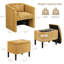 Fauteuil demi-tonneau avec repose-pieds Elha-1057887946