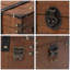 Coffre à trésor de luxe en bois - 11 po x 7,1 po x 5,5 po, boîte de rangement élégante avec couvercle à charnière robuste, coffre décoratif d'inspiration rétro, brun